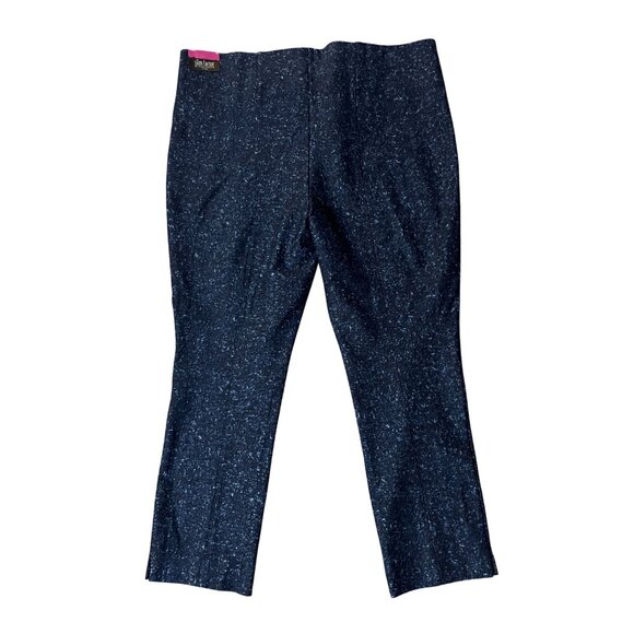 Slim Factor by Investments Plus Womens Ankle Pants 3X NEW Pull-On Blues - Picture 2 of 16